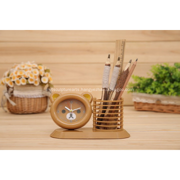 Promotional Bear Pen Pot Alarm Clock